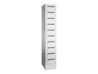 Postsorteerkast 1850x330x500mm 10 Vakken Ral7035 Front Ral7035 - 1