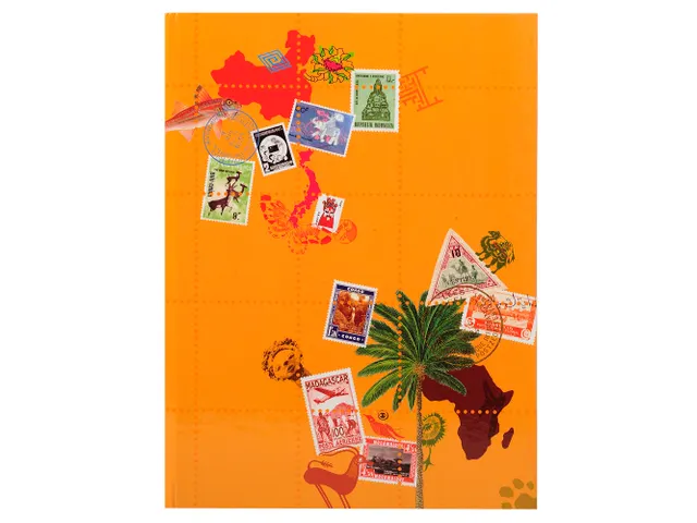 Postzegelalbum 16 bl 17x22 ,5cm ass