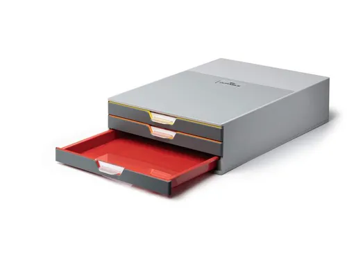 Ladenbox Durable Varicolor 3 laden grijs