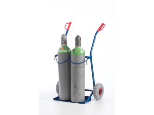 Flessenkar Draagvermogen 100Kg 2X20L-Fles Luchtbanden Ral5010 staal