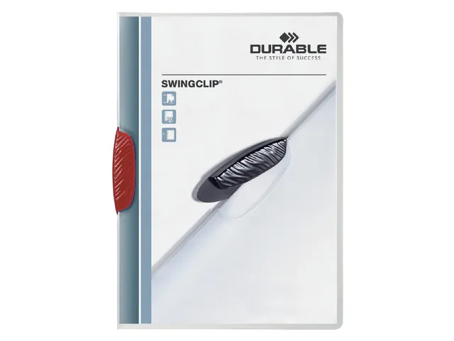 Klemmap Durable 2260 swingclip rood A4 3mm