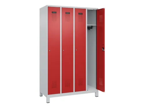 locker,HxBxD 1950x1200x500mm,4vak,vak B 300mm,cil.-slot,voeten