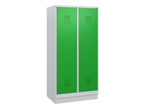 schoollocker,HxBxD 1630x800x500mm,2vak,vak B 400mm,cil.-slot,sokkel