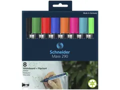 Boardmarker Schneider Maxx 290 assorti doos 6+2 gratis