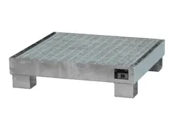 Opvangbak Staalplaat Hxbxd 220x900x800mm 65l Met Rooster Verzinkt
