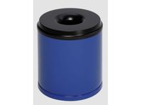 prullenmand zelfblussend 30 liter HxØ 390x375mm kop zwart blauw