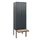 locker met bank,HxBxD 1950x600x815mm,2vak,vak B 300mm,draaigrendel