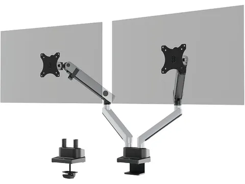 509723 DURABLE Select Plus monitorarm 8kg dubbel 17-32 inch zilver