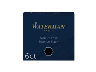 Inktpatroon Waterman kort Zwart 6 stuks - 1