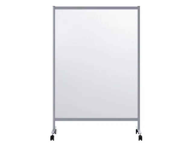 mobiel hygiënescherm 1800x1200x390mm enkel veld PMMA