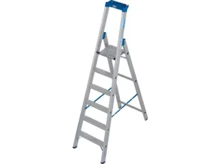 industriële ladder,eenzijdig,6treden m. R13-laag,treden met profiel - 1