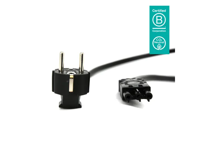 Kabel GST18 vrouw naar Schuko 2m - 103 Zwart