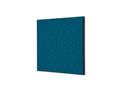Wanddecoratie Textiel Set 40x40cm Hexagon Blauw