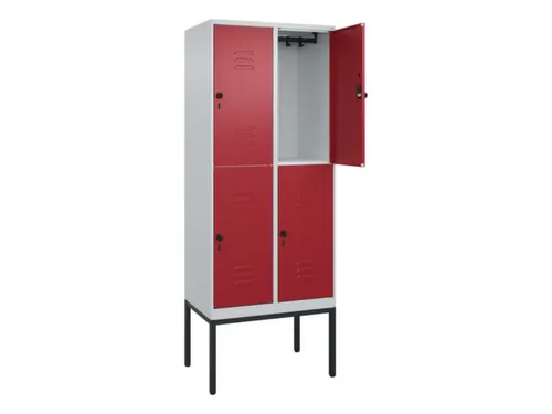dubbeldekse locker,HxBxD 2120x800x500mm,2x2vak.,vak B 400mm