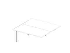 Aanbouwtafel I.h.v. Benchtafel 4-Voet 680-760X1600X1600Mm Wit