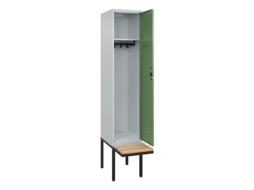 locker met bank,HxBxD 2120x400x815mm,1vak,vak B 400mm,cil.-slot