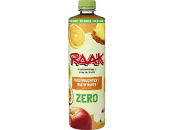 siroop multivruchten Zero Sugar, fles van 75 cl