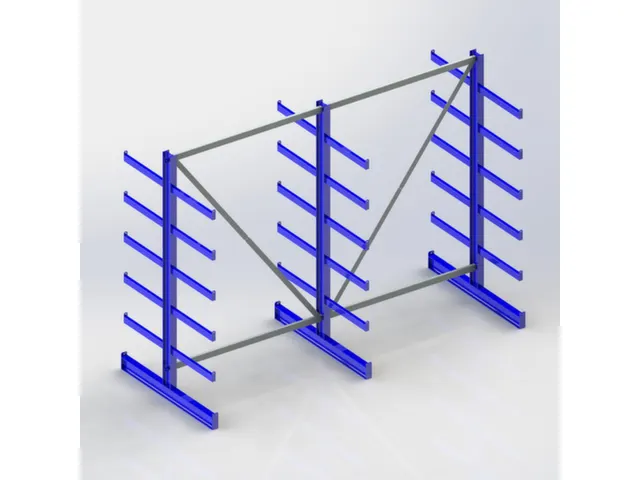 Rayonnage Canitlever Universel Double Face Hxlxp 2000X2700X1150Mm