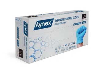 Handschoen Hynex nitril L blauw 5gr extra sterk 100 stuks - 2
