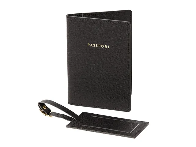 Travel giftset Èccolo Black Crown paspoortmap en bagage label