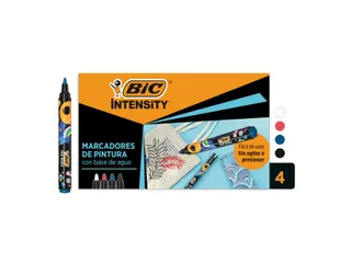 Paintmarker Bic Intensity assorti 4 stuks - 1