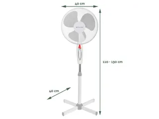 Statiefventilator BRASQ F300 Ø 40cm wit - 3