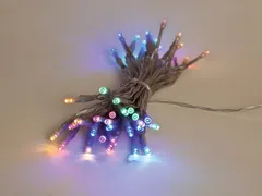 Showlight - 5m - 40 Leds - Veelkleurig - Transparante Kabel - Dubbele