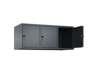 opzetkast,v. locker,3vak.,vak B 400mm,HxBxD 500x1200x500mm - 1