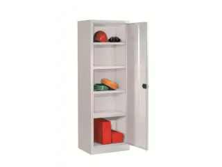 universele kast,RAL 7035,HxBxD 1950x640x500mm,4xStalen bodem,cil.-slot - 1