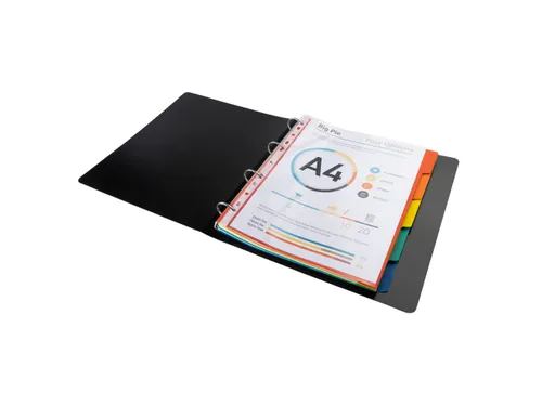 Tabbladen gerecycleerd karton 220g - 5tabs - A4 maxi.