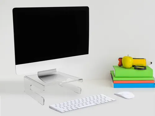 Monitorstandaard Transparant Acryl 120mm