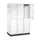 Dubbeldekse garderobekast,HxBxD 1950x1220x600mm,3x2vak.,vak B 360mm