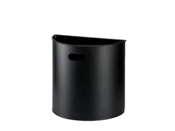 afvalbak,20l,HxBxD 388x395x195mm,wandmontage,romp staal zwart