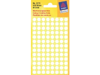 Etiket Avery Zweckform 3175 Rond Ø8mm Wit 416 Stuks - 2