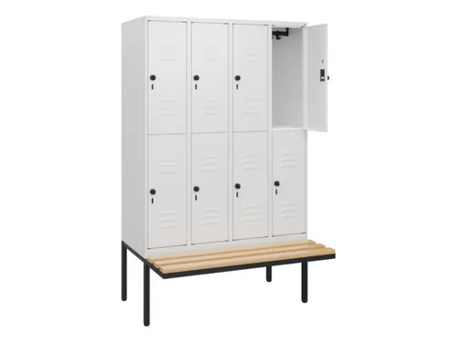 Dubbeldekse dekenkist,HxBxD 1950x1200x815mm,4x2vak.,vak B 300mm