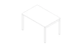 In hoogte verstelbaar bureau,HxBxD 680-760x1200x800mm,blad wit