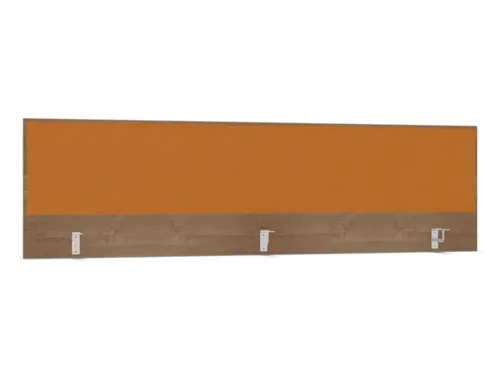 opzetpaneel,v. bureau,aanbouw achter,B 2000mm,NT-cherry,BN3005-geel