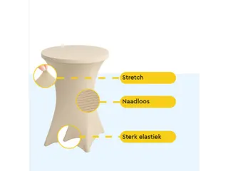 BRASQ Statafelrok Goud 80cm - 5