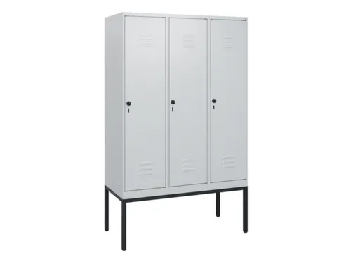 locker,HxBxD 1950x1200x500mm,3vak,vak B 400mm,draaigrendel