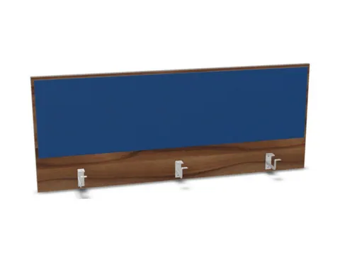 opzetpaneel bureau aanbouw achter NP-tiepolo nut BN6016-blauw 1400mm