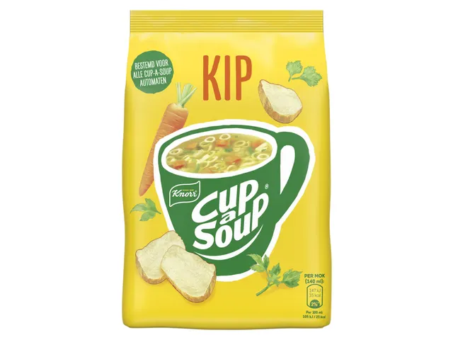 Cup a Soup Knorr machinezak Soep kip 404gr 140ml 40 kopjes