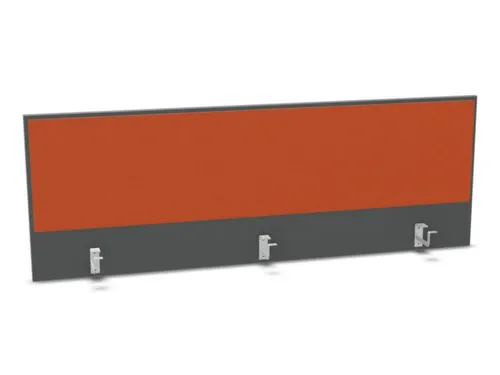opzetpaneel bureau aanbouw achter MS-donkergrijs BN3012-oranje 1600mm