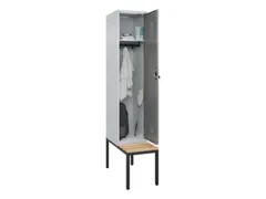 locker met bank,HxBxD 2120x400x815mm,1vak,vak B 400mm,draaigrendel