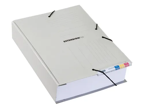 Dossiermap Jalema Extension met clip 310x220mm grijs