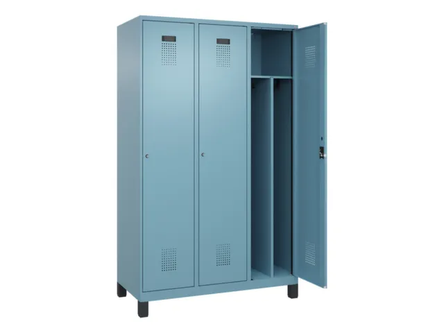 locker voor scheiding van kleding,HxBxD 1950x1200x500mm,3vak