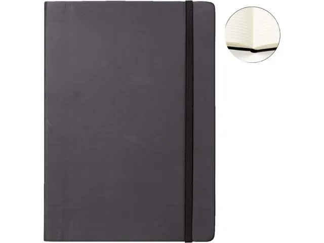 Notitieboek Quantore A4 zwart lijn