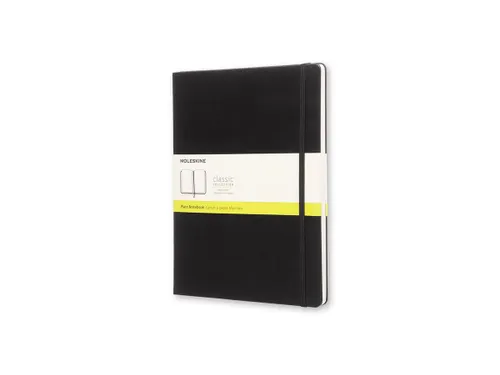 Notitieboek Moleskine XL 190x250mm blanco hard cover zwart