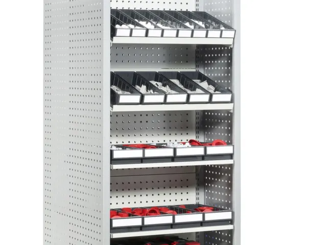 bac compartimentable ESD,HxlxP 82x92x400mm,PP,noir