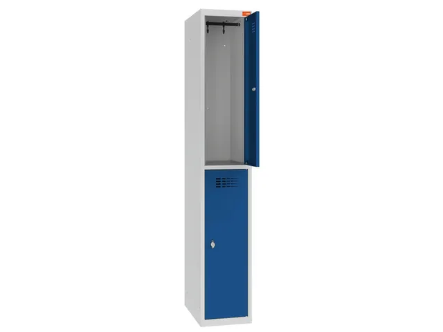 Dubbeldekse lockerkast,HxBxD 1800x300x500mm,1x2vak.,draaigrendel