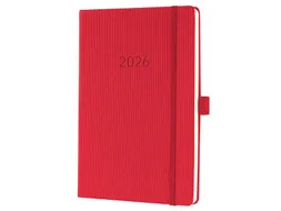 Weekagenda Conceptum A5 2026 (NL/FR/EN/DU) red Hardcover